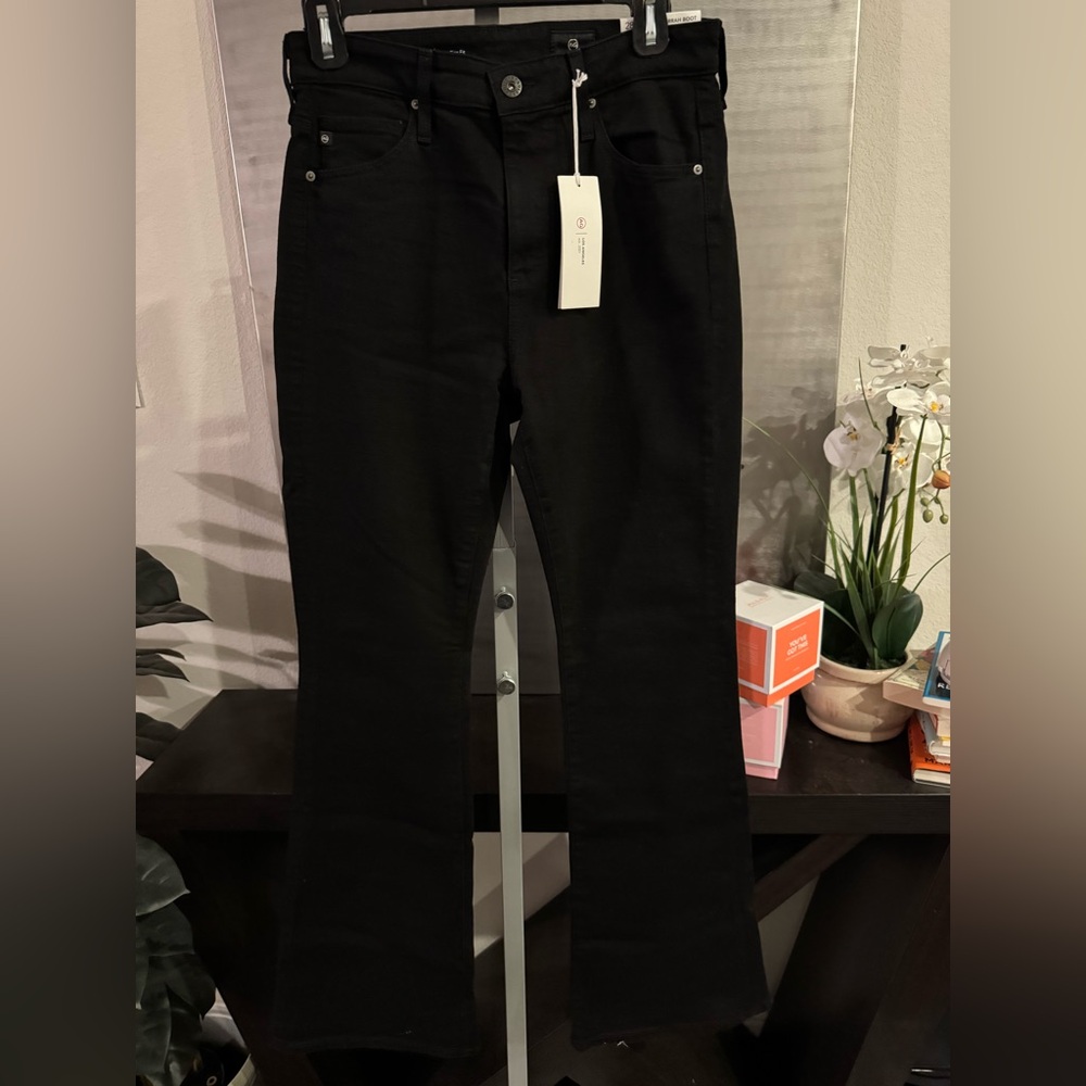 Ag Adriano Goldschmied Black Boot Cut Denim - Size 28